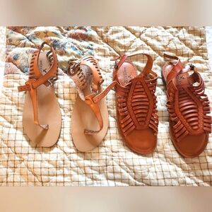 2 pairs of American Eagle Sandels Size 6